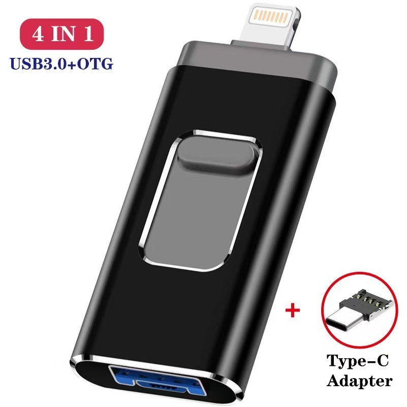 4in1 Flash Drive High Speed USB Memory Storage Photo Stick for Phone Androind