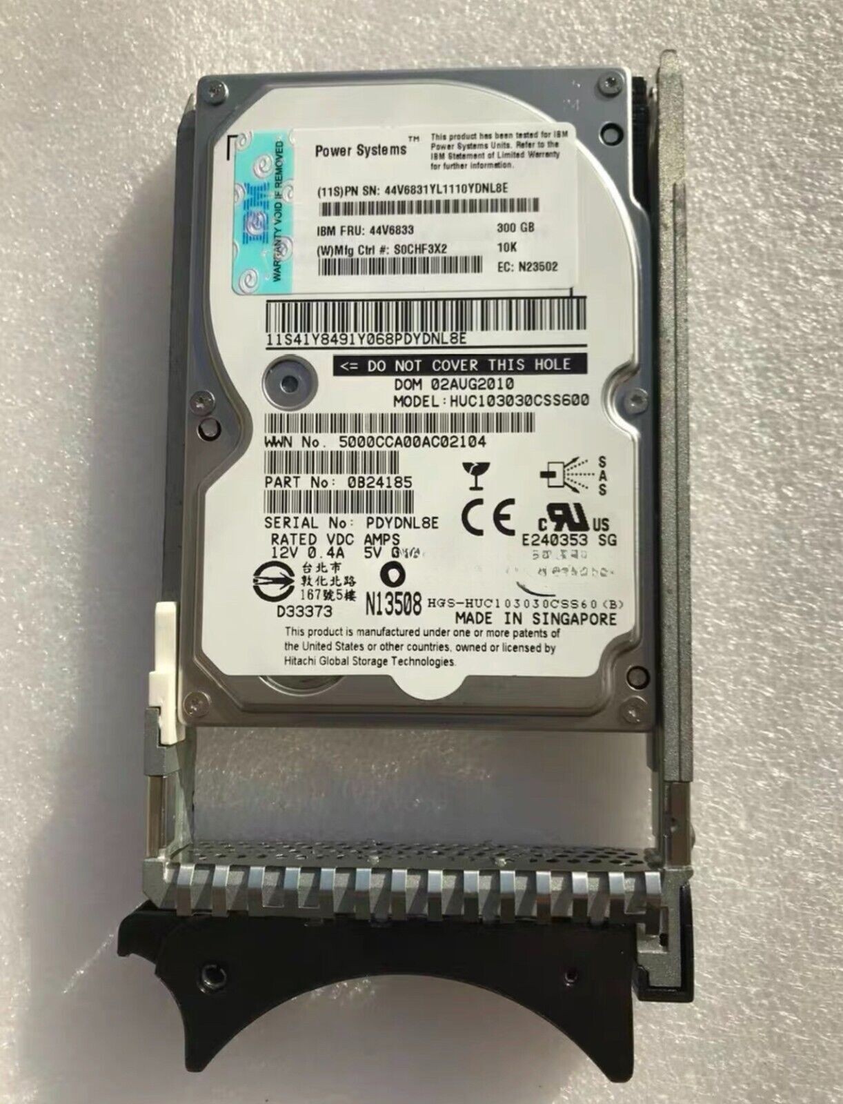 300GB IBM 44V6838 44V6833 10K RPM SAS 2.5'' SFF 6Gb P750 P720 Hard Drive HDD