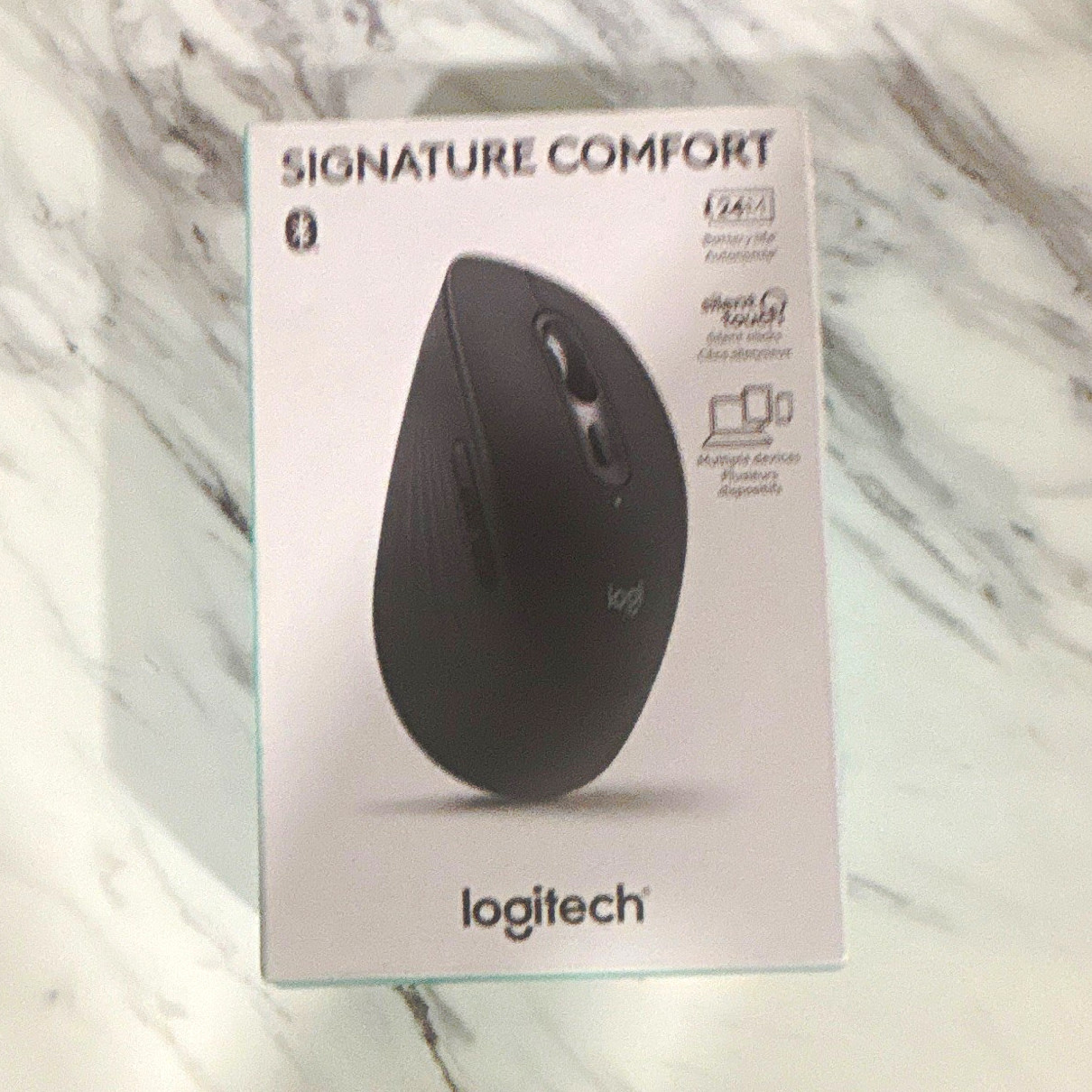 Logitech Signature Comfort Bluetooth Wireless Mouse Silent Touch 4000 DPI Black
