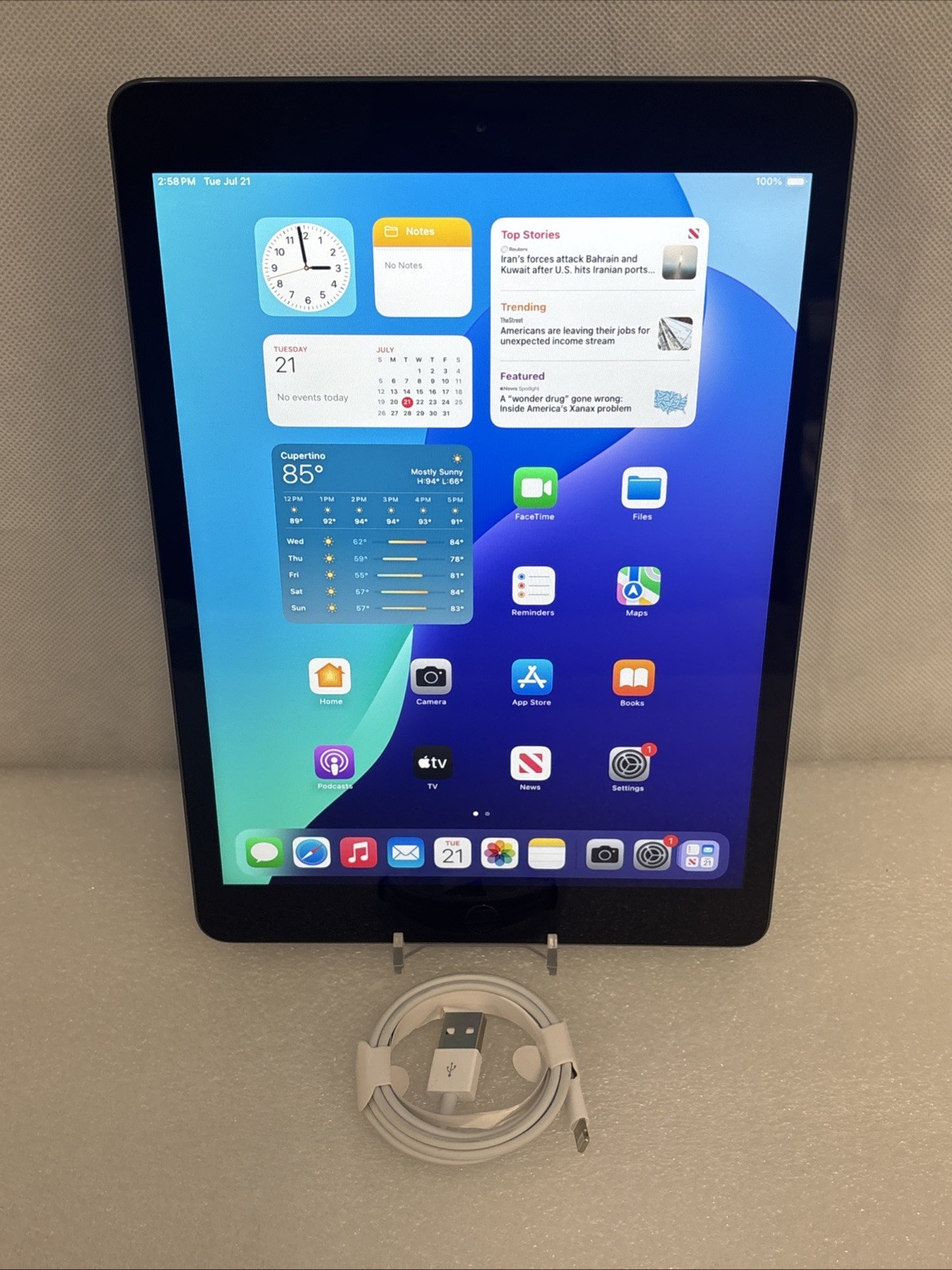 Apple iPad 7th (A2197) 128GB, Space Gray, WiFi, 10.2" *Grade C*