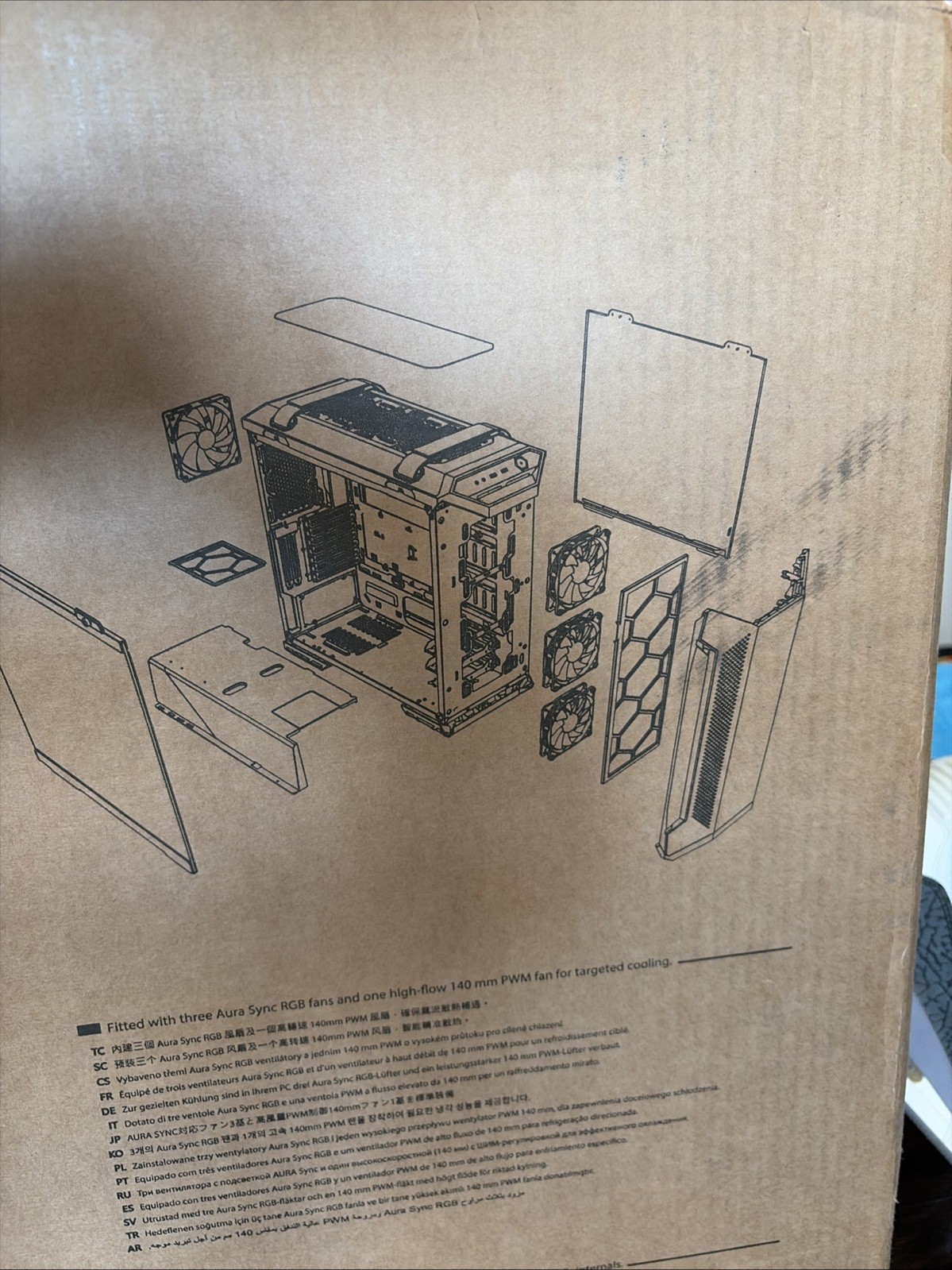 ASUS TUF GT501 Gaming PC Case Tempered Glass