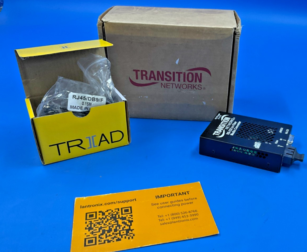 Transition Networks Standalone Media Converter J RS232-CF-01SC-NA