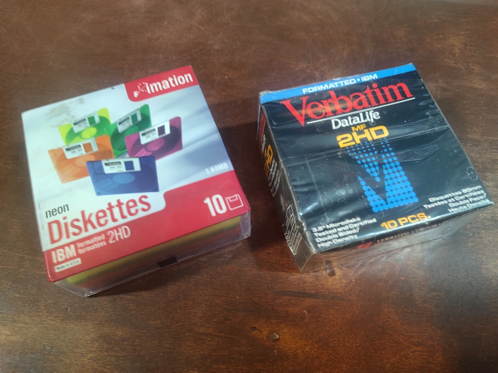 SEALED NEW 20x Imation Verbatim DataLife Diskettes Floppy Disc IBM 2HD 1.44 LO