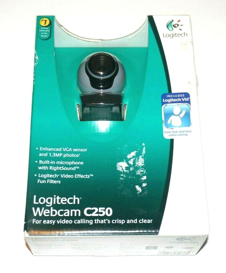 Logitech C250 720p Wide Angle USB Webcam