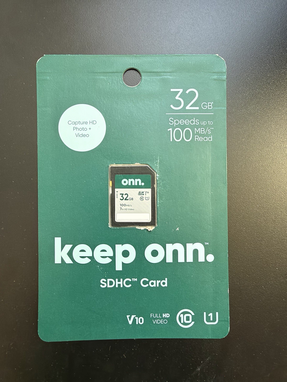 Onn 32GB SDHC Flash Memory Card up to 100MB/S Read Speed- LOT OF 5