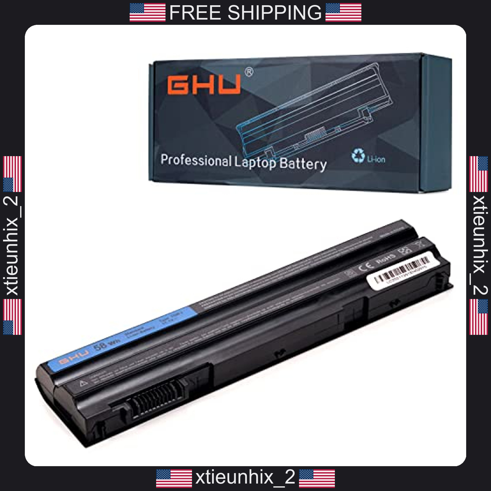 Dell Latitude Battery 58Wh T54FJ for E5420 E5430 E5520 E5530 E6420 E6430 E6440