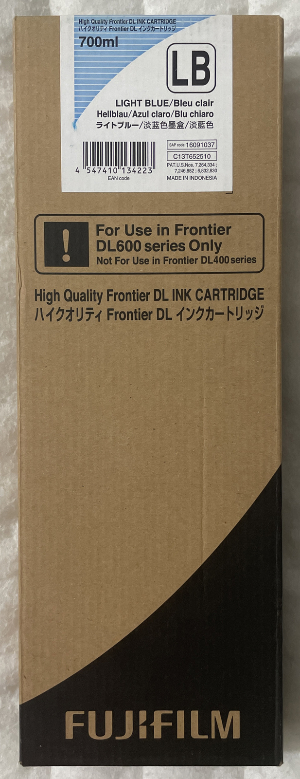 FujiFilm 16091037 Light Blue Ink 700ml C13T652510 Frontier DL600 DL650 New Box