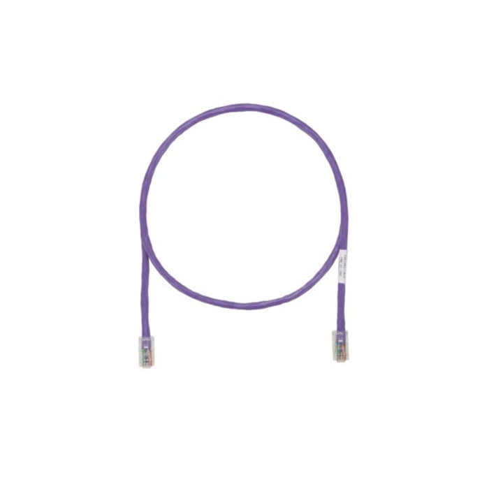 5 ft Panduit UTPCH5VLY 24 AWG Copper Cat 5e U/UTP Patch Cord Violet