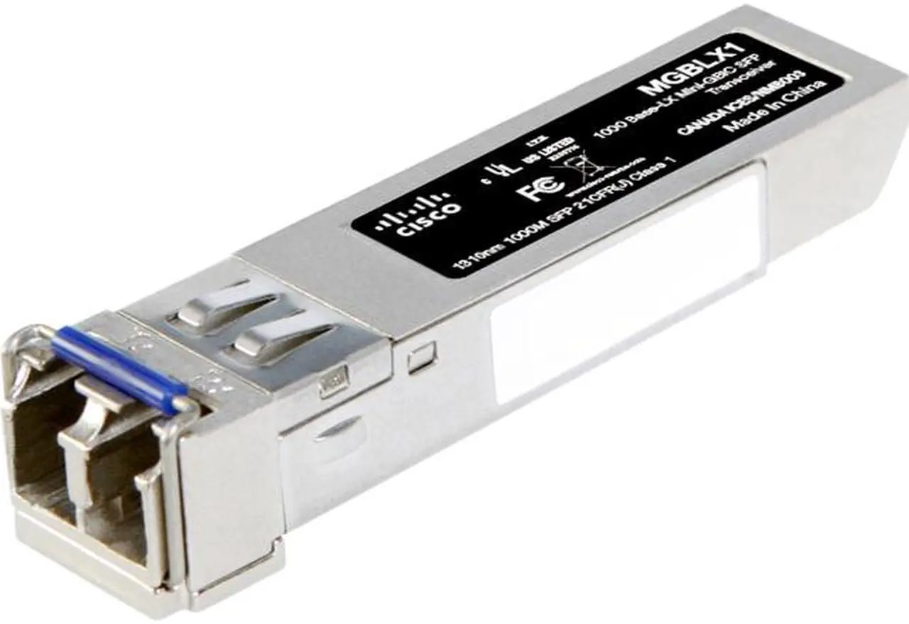 Cisco Gigabit Ethernet SX Mini-GBIC SFP Transceiver 1 x 1000Base-SX Model MGBSX1