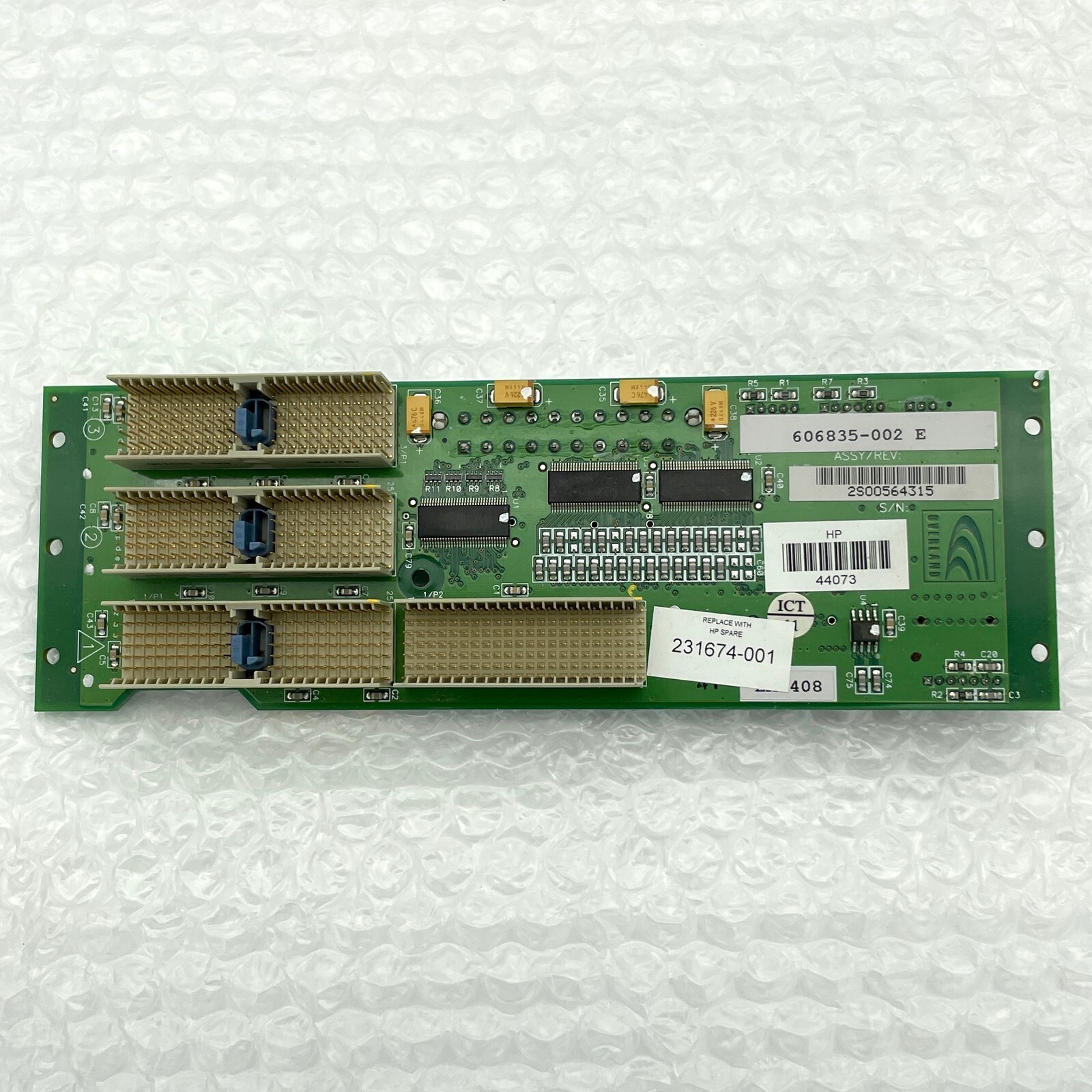 HP Overland Upper Backplane PC Board for MSL Tape Library 606835-002, 231674-001