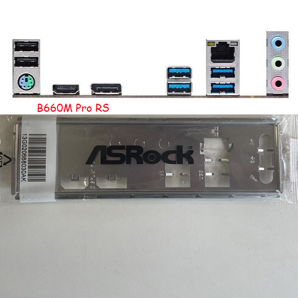 1Pcs For ASRock B660M PRO RS I/O Shield Back Plate BackPlate Blende Bracket