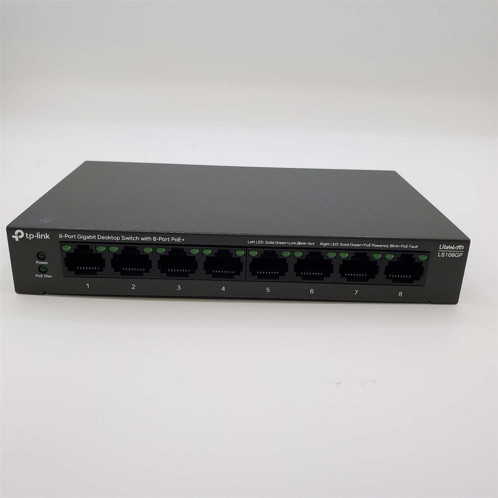 TP-Link LS108GP | 8 Port PoE Gigabit Ethernet Switch *NO ACCESSORIES*