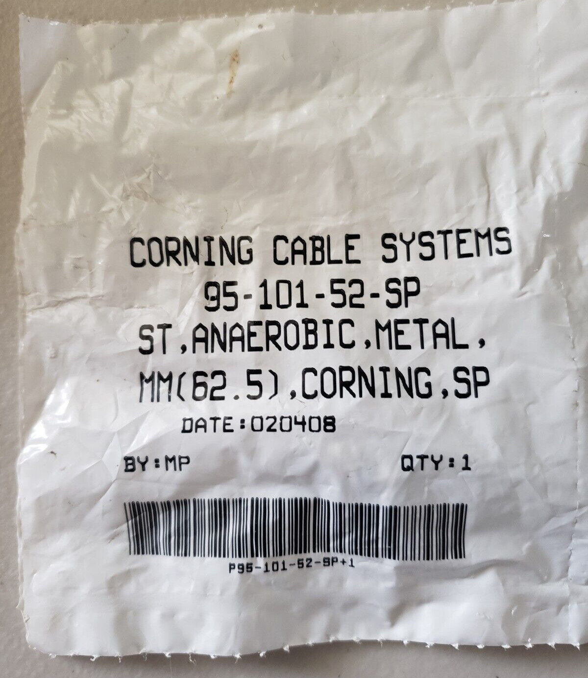 Lot of 3 NEW  95-101-52-SP  Corning ST Connector OM1 62.5 µm Multi Mode Ceramic