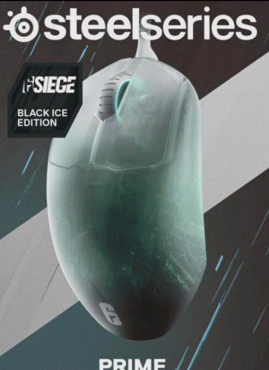 SteelSeries Prime Black Ice Edition Wired USB Optical Gaming Mouse 18000 DPI