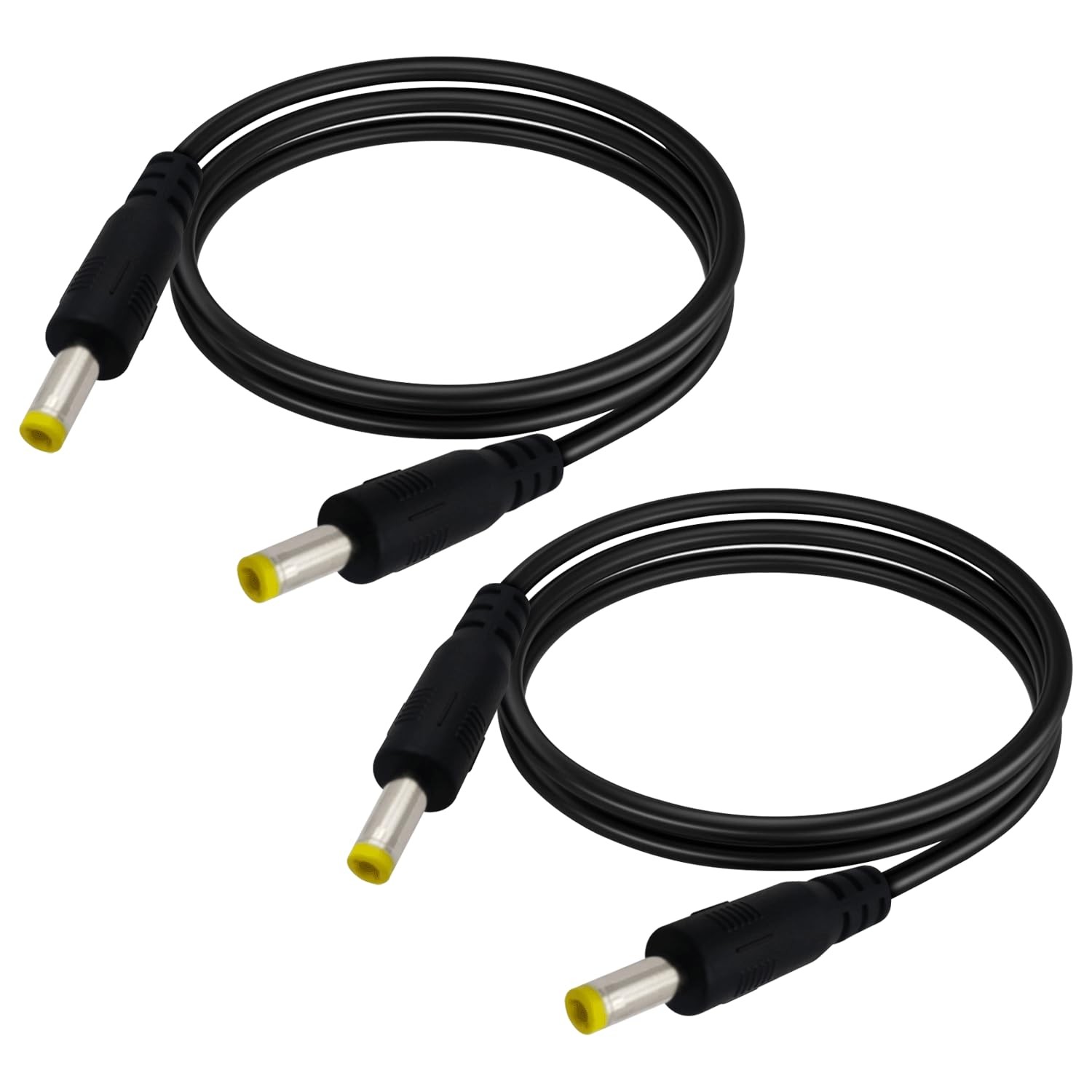 2 PCS 3.3FT 4.0x1.7mm Male To Male 12V DC Power Cord 4017 To 4017 Cable