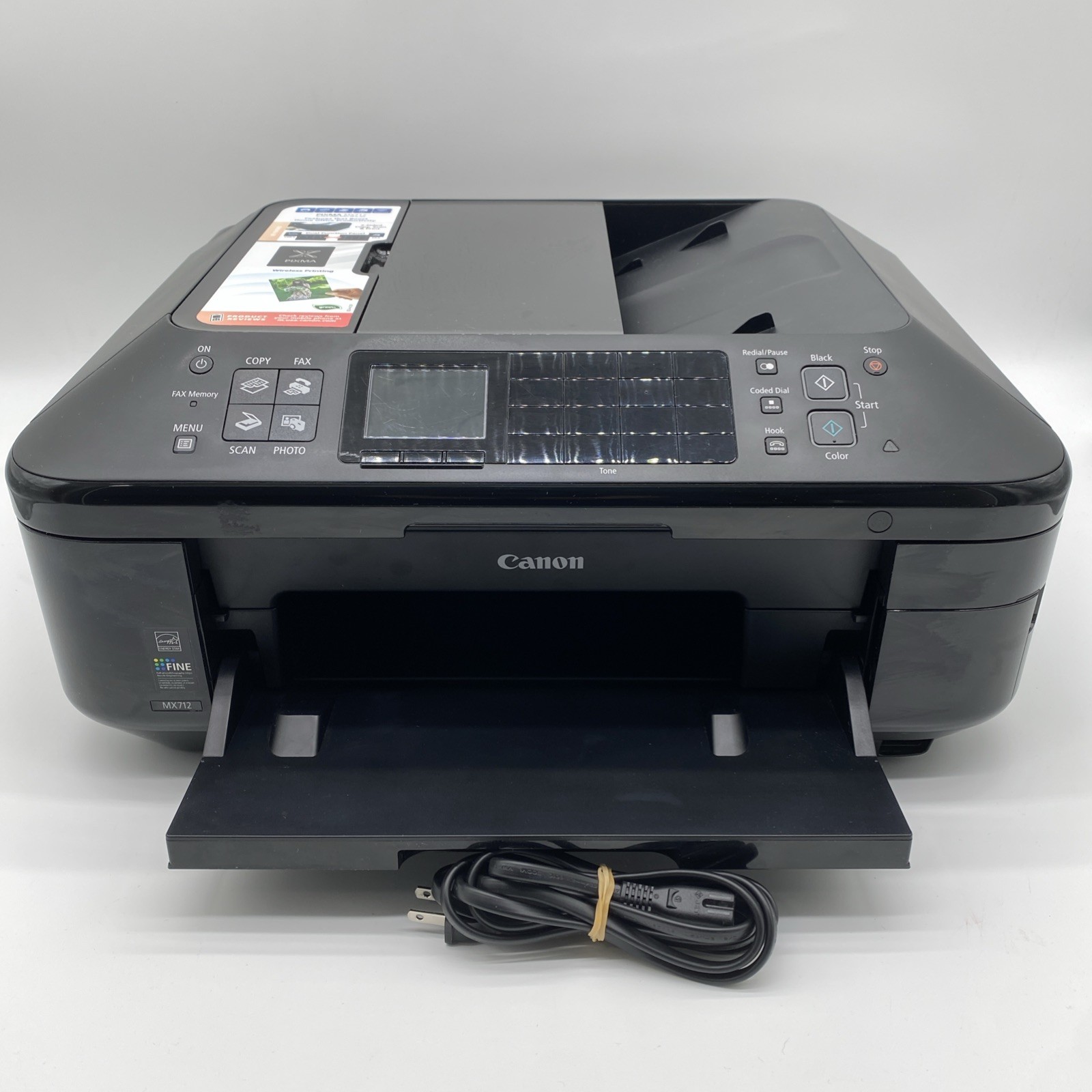 Canon PIXMA MX712 Wireless Office All-in-One Printer Tested Ink Level 50%