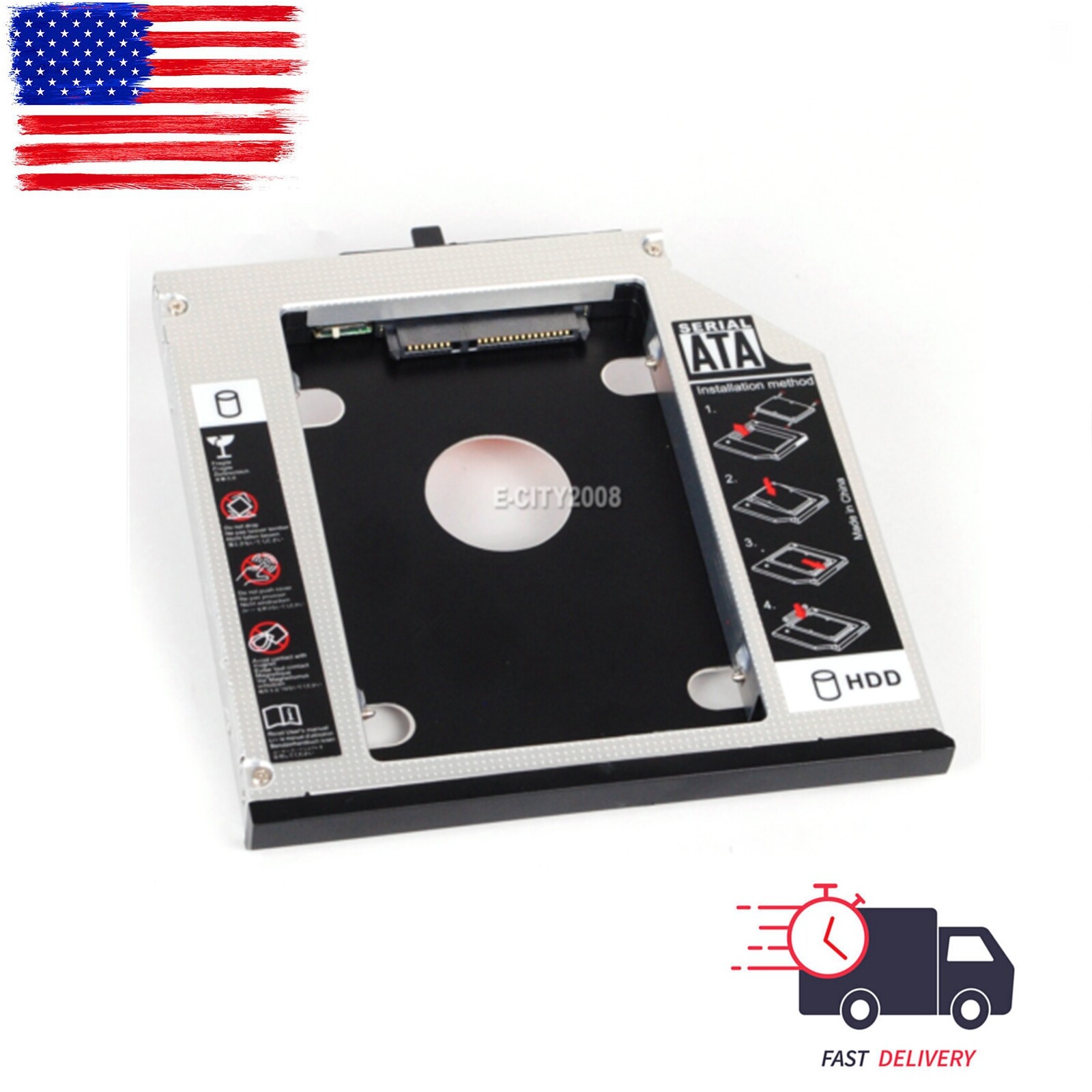 12.7mm 2nd HD Hard Drive SSD HDD Caddy for IBM ThinkPad W700 W700ds W701 W701ds