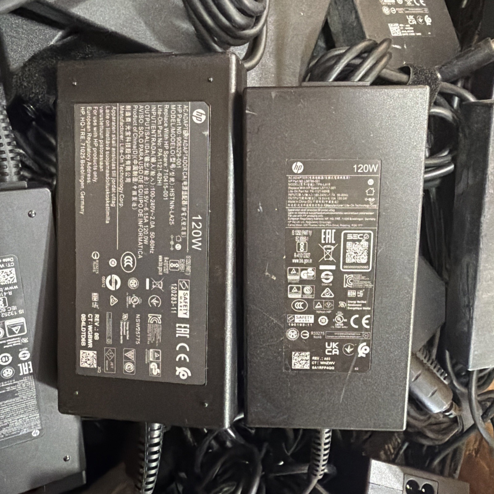 10X Genuine HP 19.5V 6.15A 120W Laptop Charger AC Adapter Power Supply w/ Power