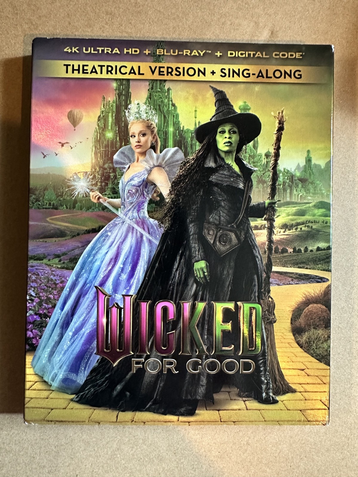Wicked: For Good (2025) 4K + Blu-ray + Digital Code w/slipcover