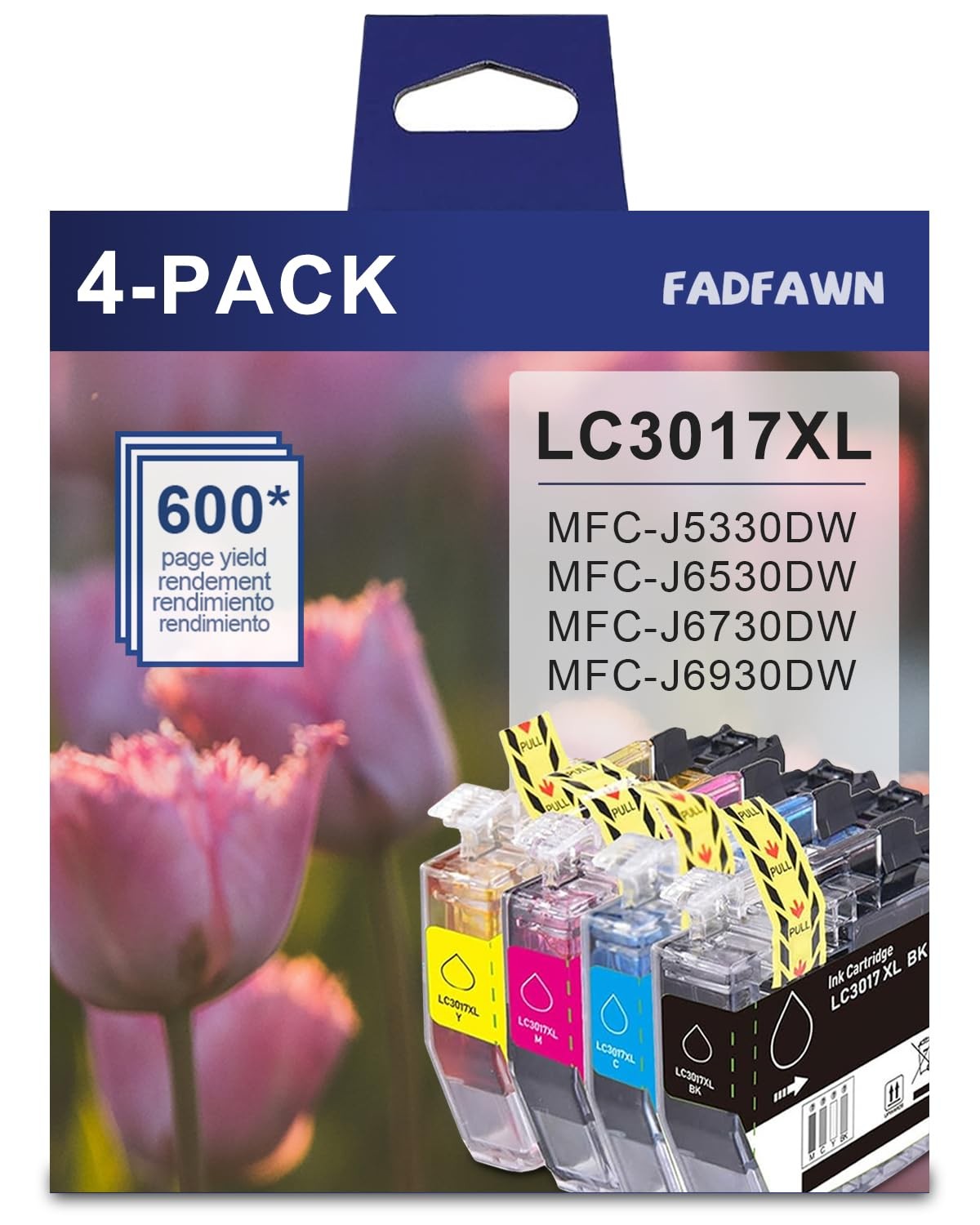LC3017 XL Ink Cartridges High Yield 4-Pack (Includes 1 Each LC3017BK, LC3017C...