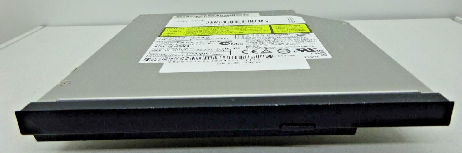 NEC MODEL: ND-6500A DRIVE NOTEBOOK IDE DRIVE #NLW212