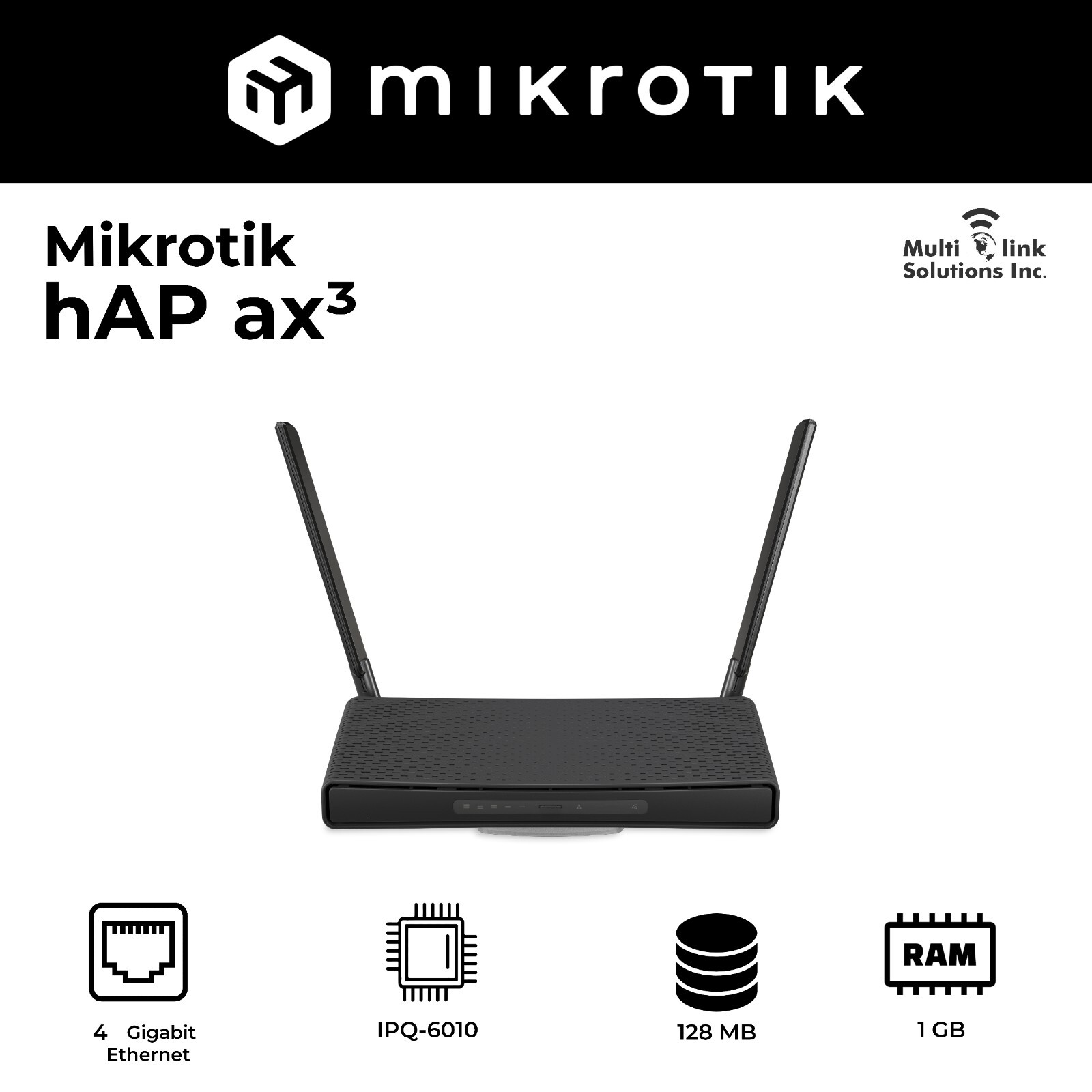 MikroTik hAP ax3 Int version C53UiG+5HPaxD2HPaxD
