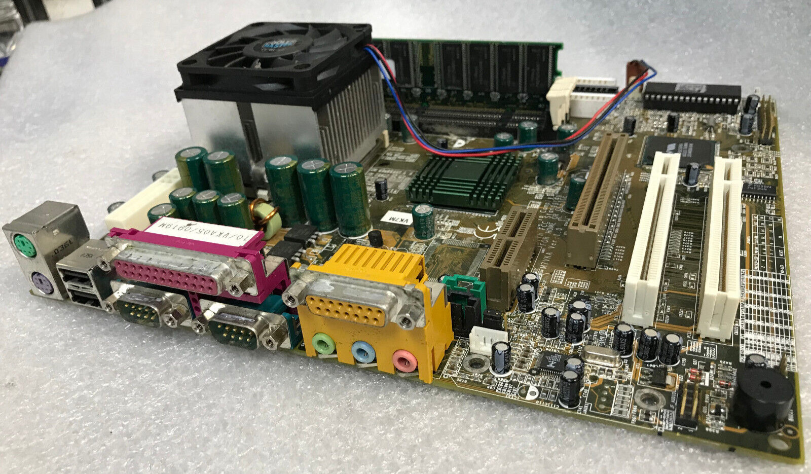 Biostar M7VKA Ver: 1. 0 Motherboard W/ CPU, FAN & Memory