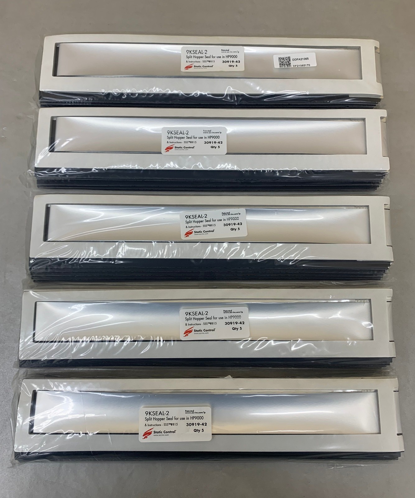 (Lot/25) Static Control 9KSEAL-2 Split Hopper Seal for HP9000 Series (30919-42)