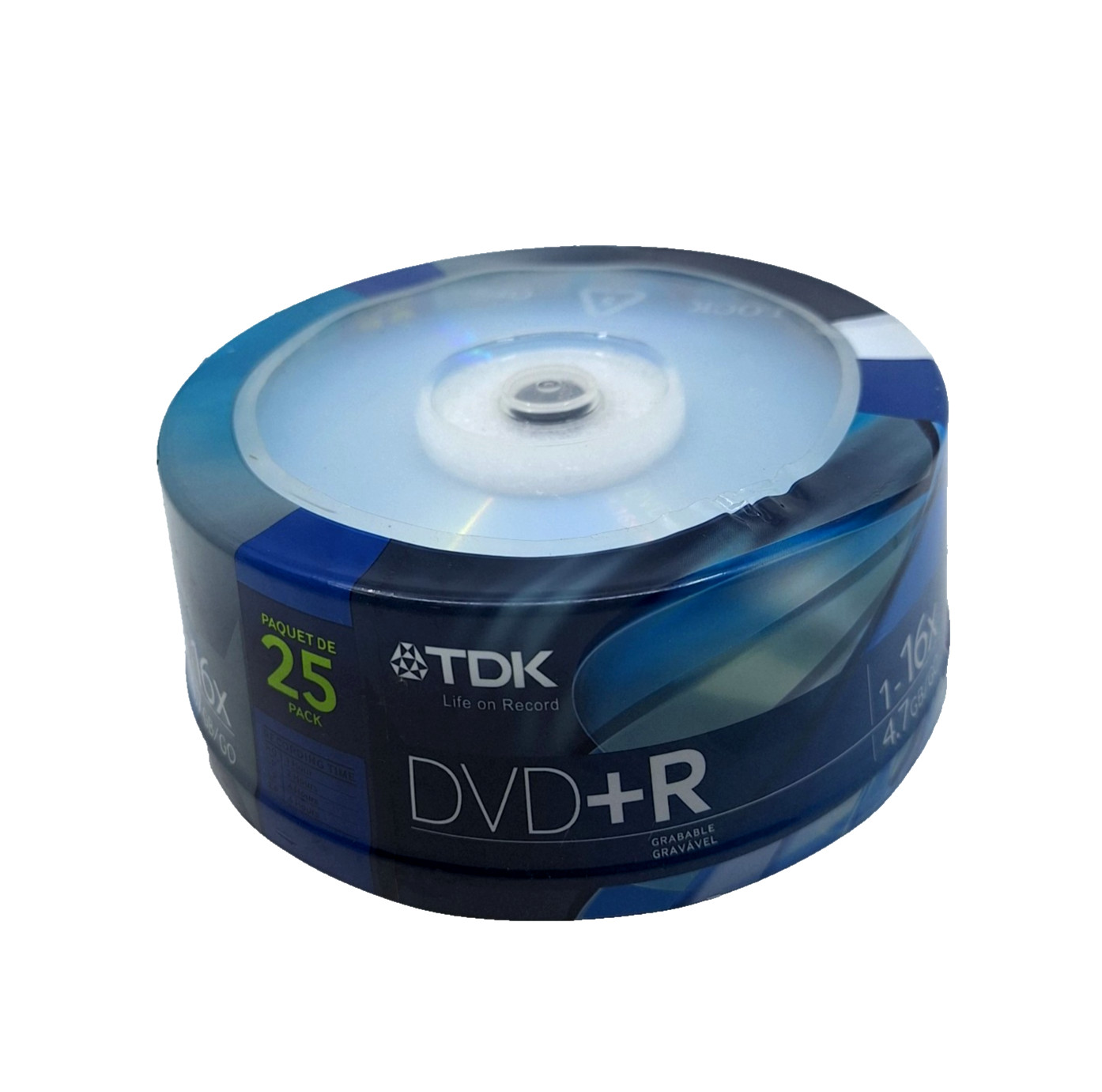 New TDK DVD+R 25pk RW 16x 4.7 GB Discs Brand New Sealed
