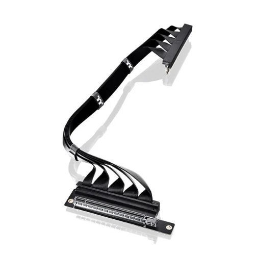 Thermaltake PCIe4.0 90Degree 400mm Riser Cable, AC-077-CO1OTN-C1