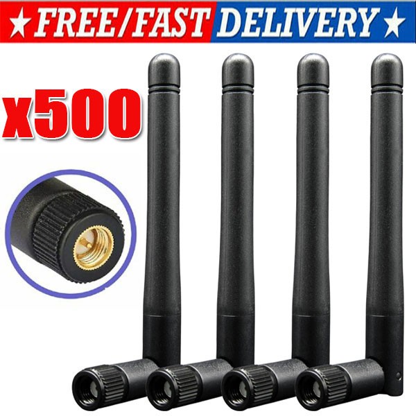 500X RP-SMA Antenna for WiFi 2.4GHz/5Ghz Wireless Router Card Male Pin wholesale