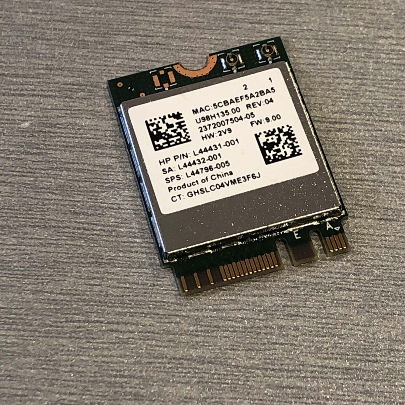 HP OEM Realtek RTL8822CE WiFi 6 Wireless Card Bluetooth 5 L44432-001 L44796-005