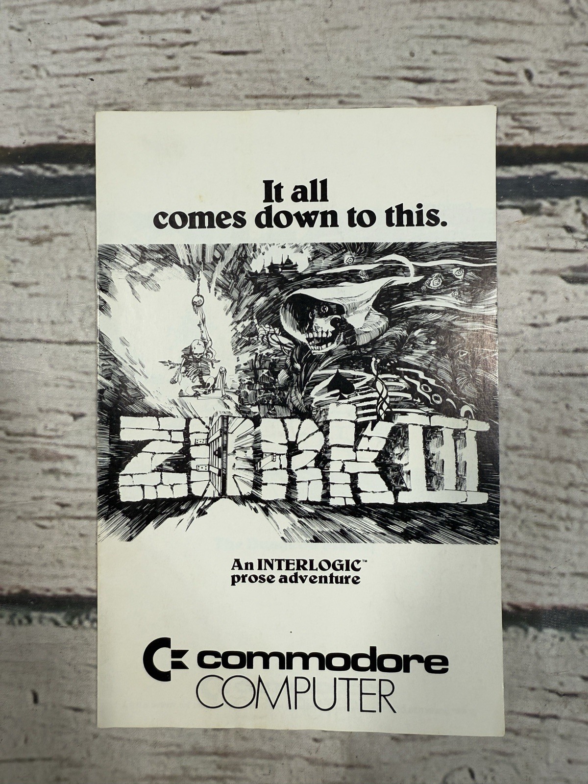 VTG Zurk III The Dungeon Master Commodore 64 User's Guide Manual ONLY 1982