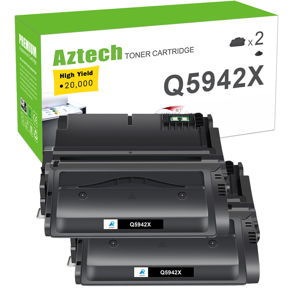 2PK Q5942X 42X Toner Compatible with HP LaserJet 4250n 4250tn 4250dtn 4250dtnsl