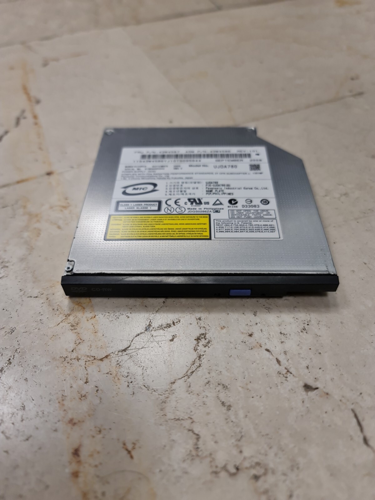 Panasonic UJDA780 - Notebook DVD Burner - DVD ± Rw R DL) DVD Ram - Ide