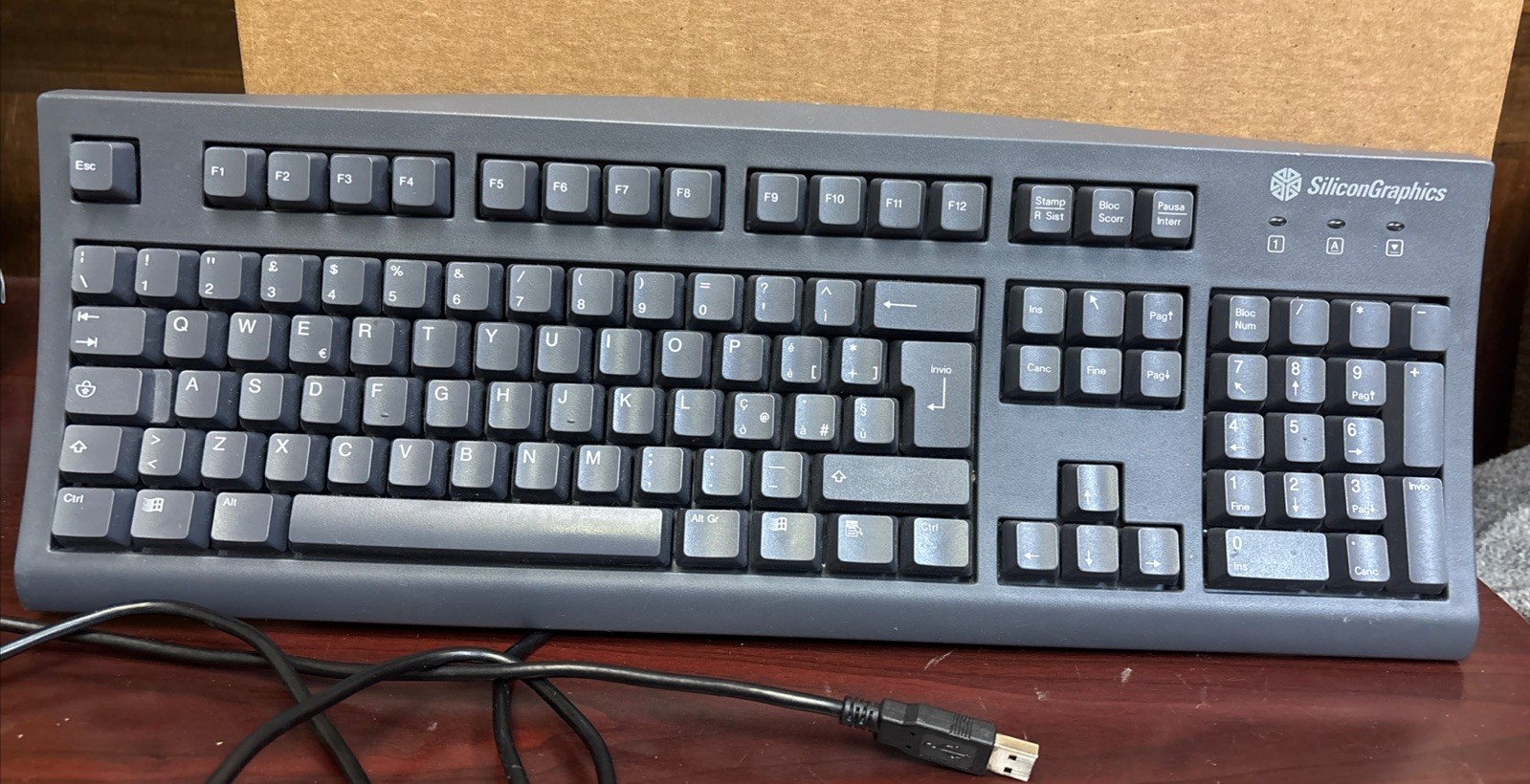 Silicon Graphics Inc. SGI SK-2502u 062-0013-002 Vintage Keyboard Full Size