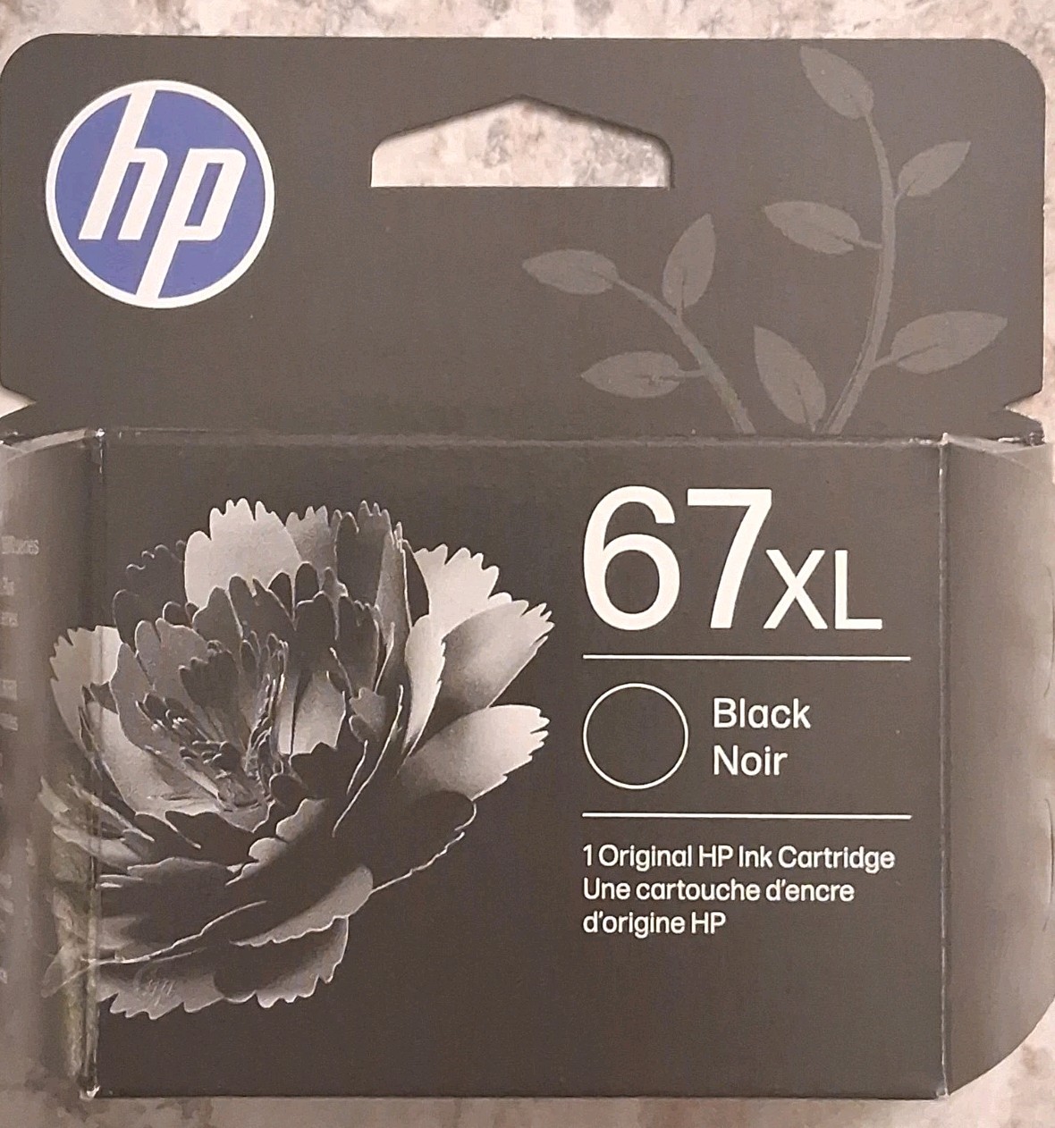 HP 67XL BLACK GENUINE INK CARTRIDGE  EXP 10/27- 05/28. BRAND NEW 