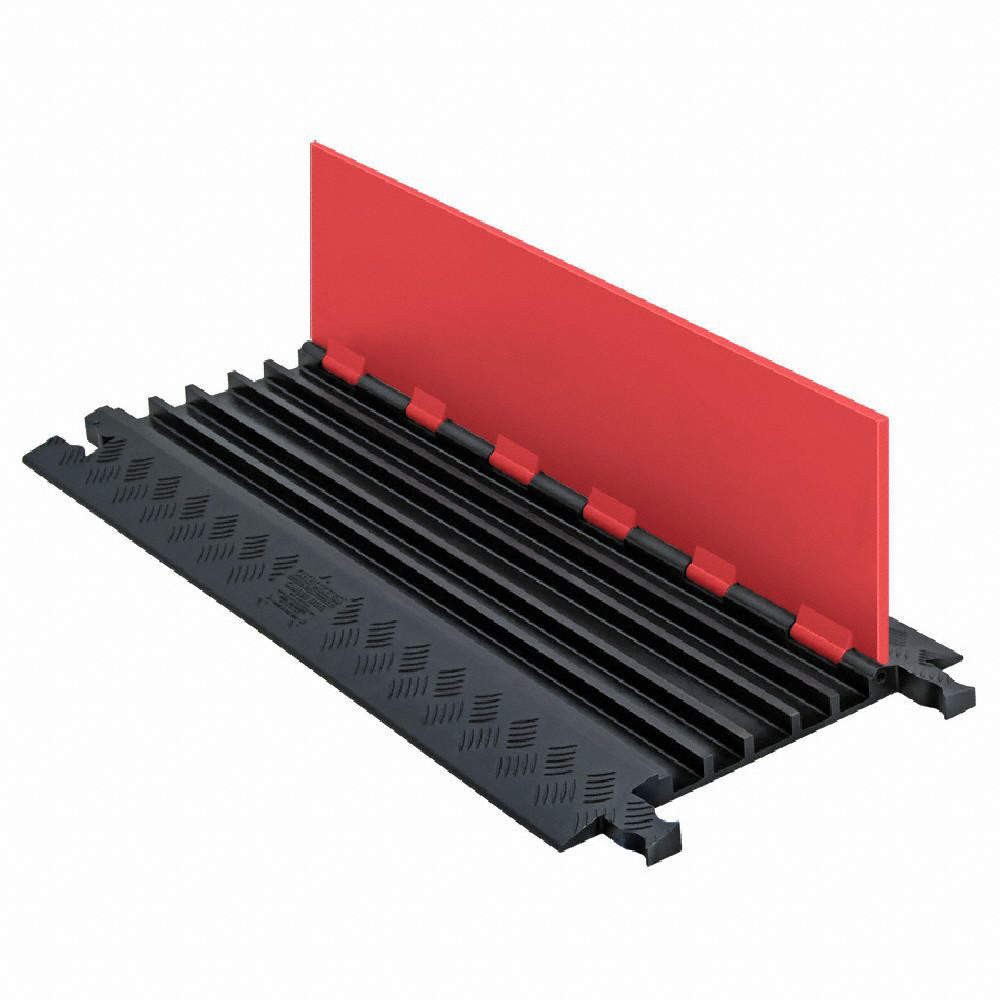 CHECKERS GD5X75-ST-O/B Cable Protector,Hinged,5 Channels,3 ft. 22F225