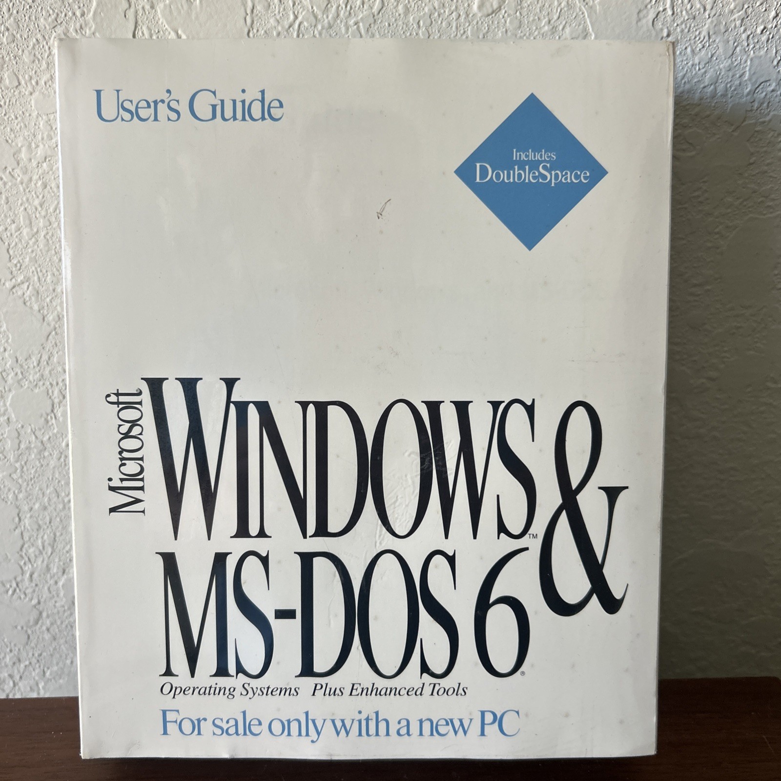 Vintage Microsoft Windows & MS-DOS 6 User’s Guide SEALED OEM DoubleSpace COA