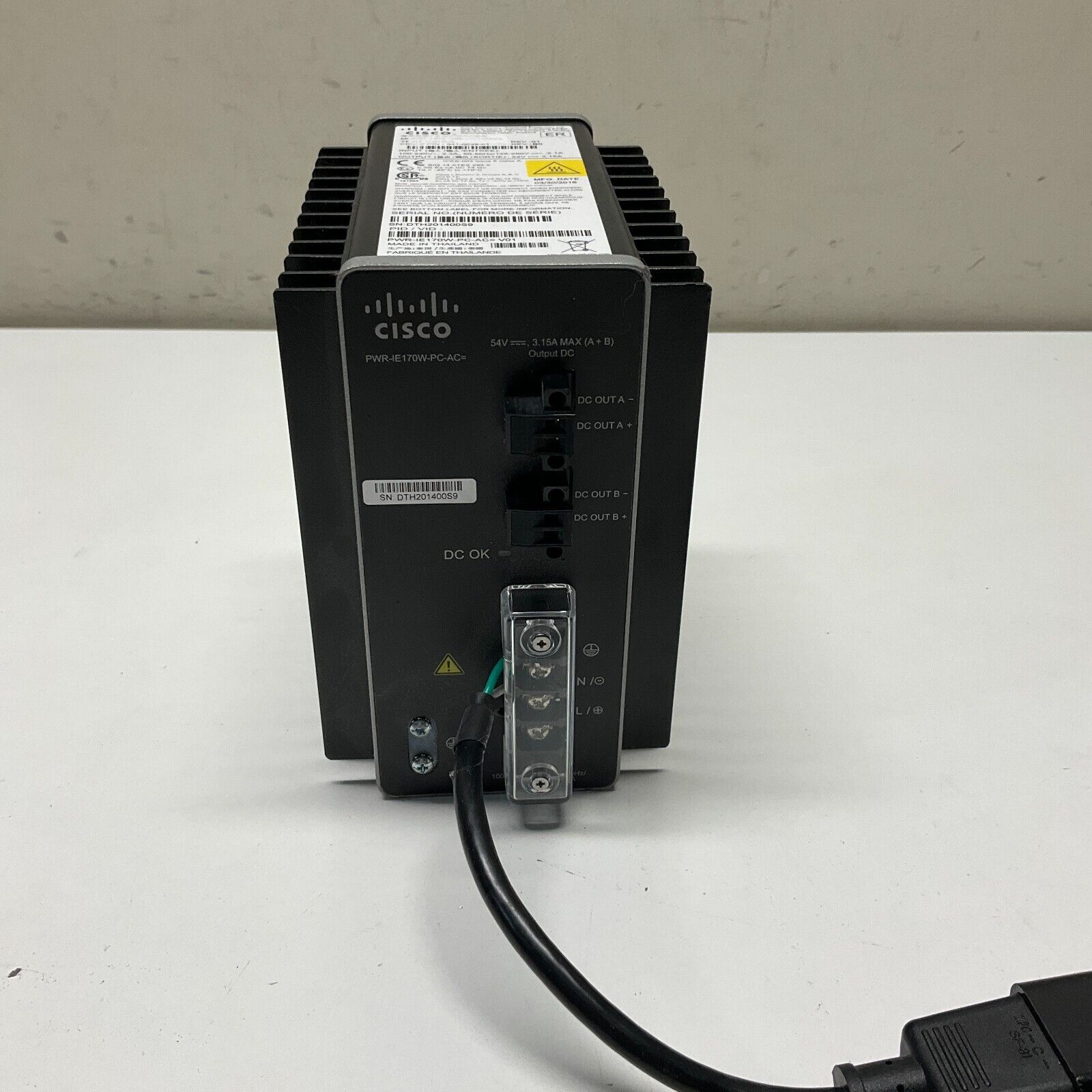 Cisco PWR-IE 170W-PC-AC POWER MODULE Tested and Working