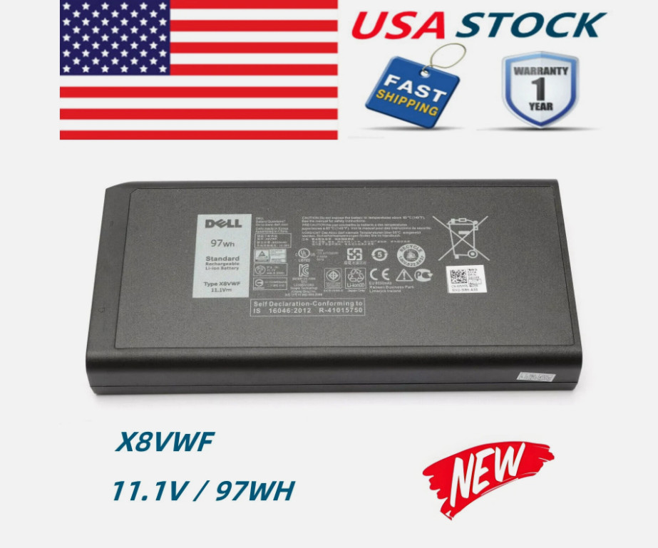 OEM Genuine X8VWF Battery For Dell Latitude 14 Rugged 5404 5414 E5404 7404 7414