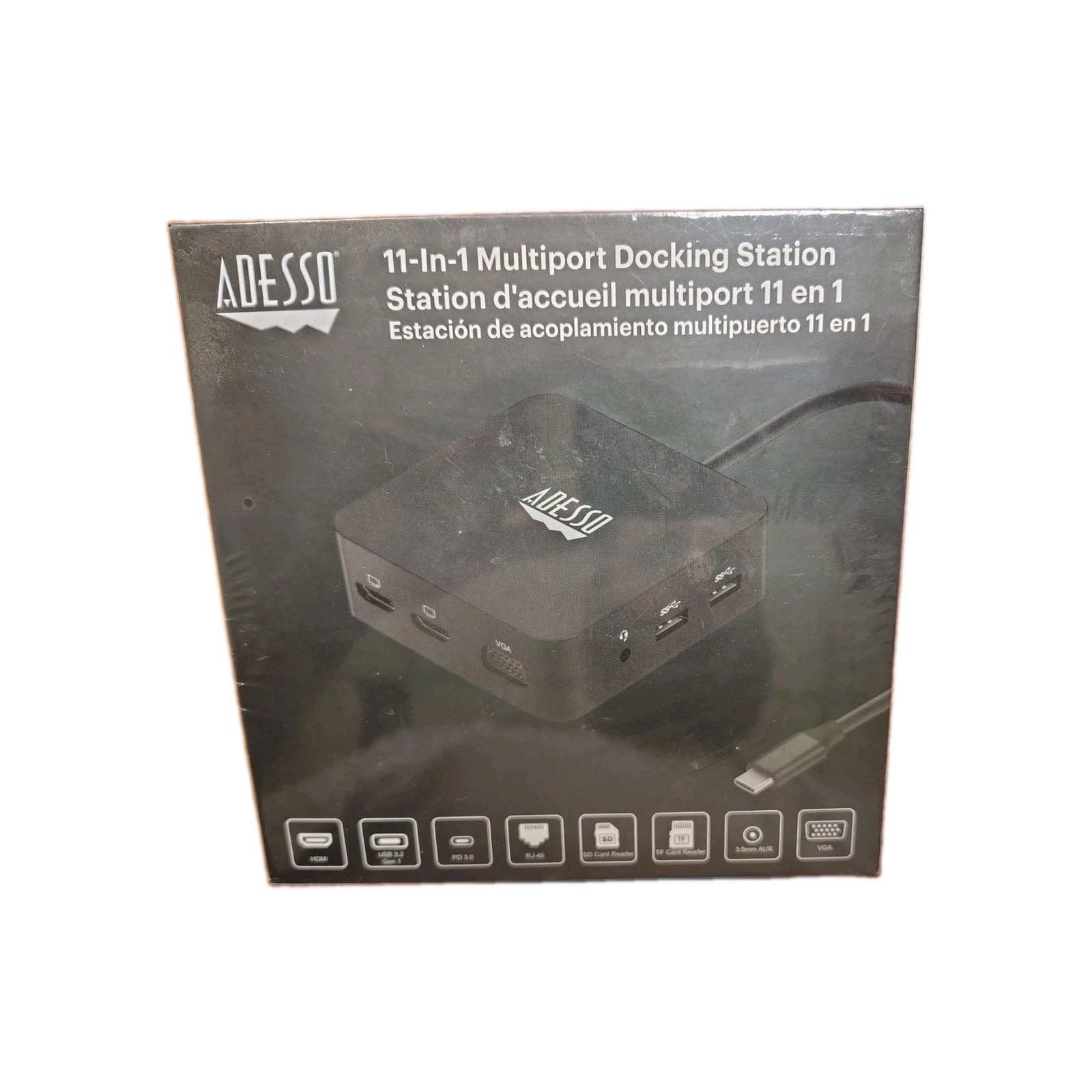 Adesso  (AUH-4050)  11-in-1  Multi-Port Docking Station New FACTORY SEALED