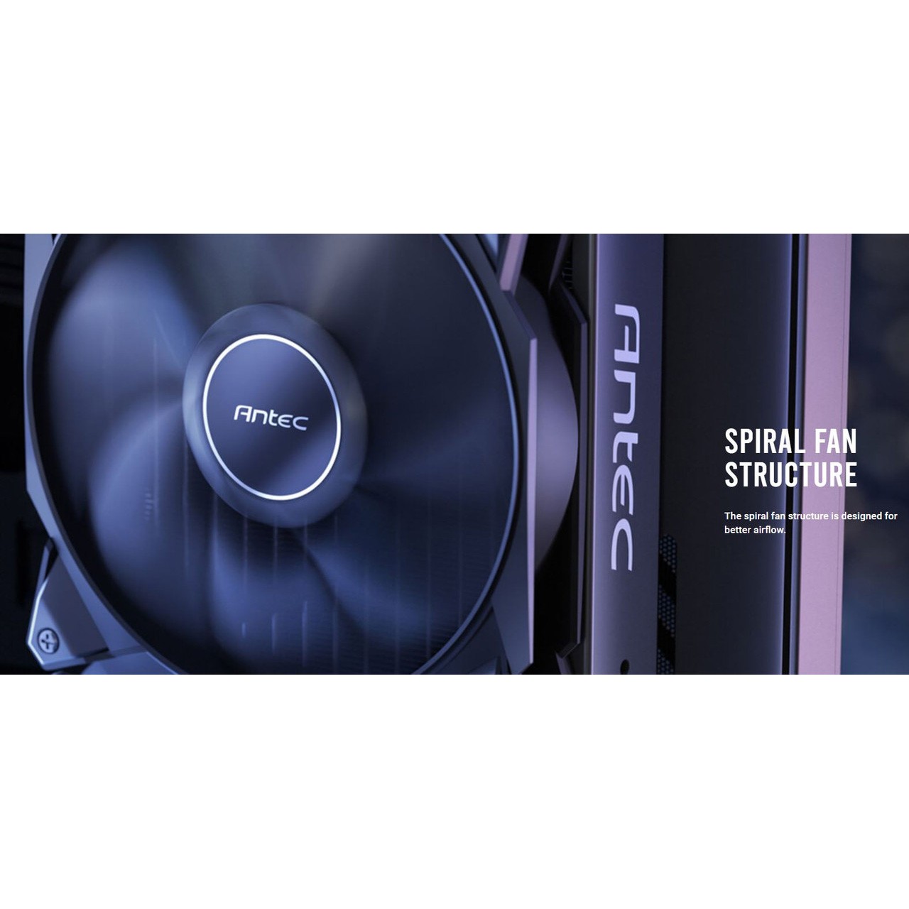 Antec Storm 120mm PWM FDB Fan High Airflow 66.56 CFM Air Pressure 2.7 Noise