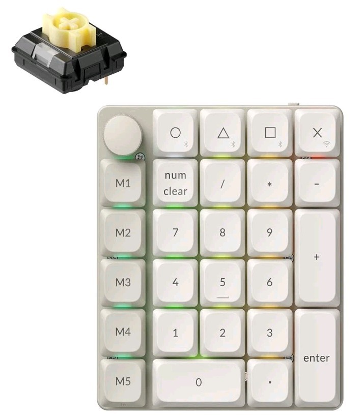 Keychron K0 Max Wireless Mechanical Numpad keypad With Banana Tactile Switches