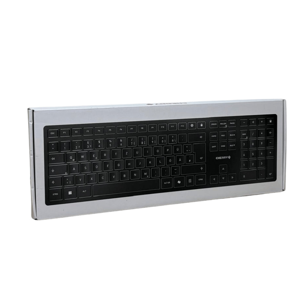 CHERRY KW 9100 Slim Wireless Keyboard - QWERTY, Black-Grey