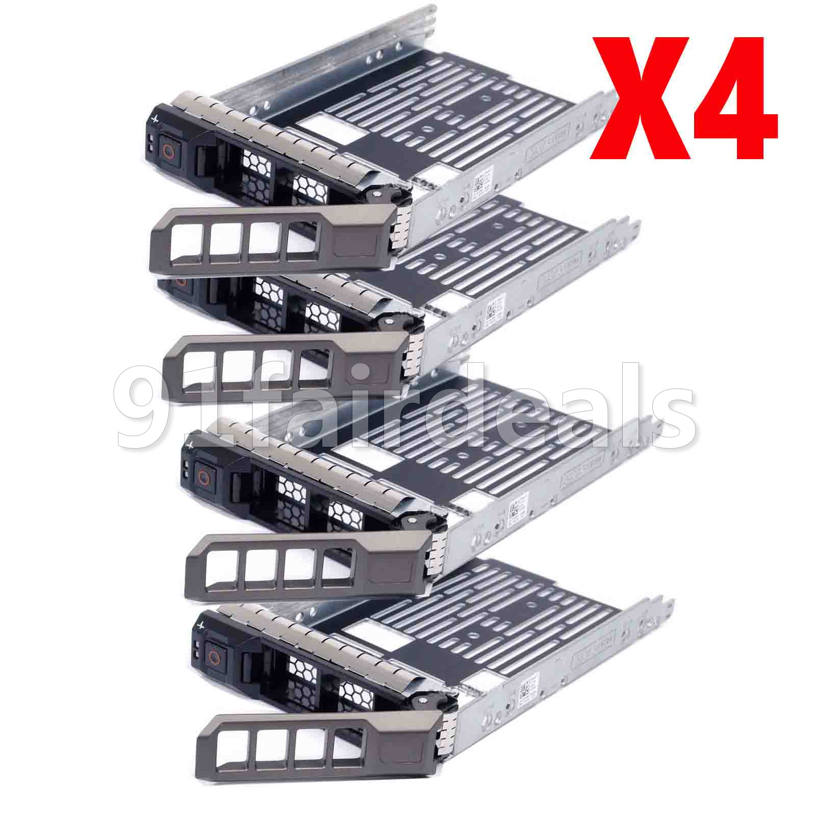 4PCS 3.5" SAS/SATA Hard Drive Tray Caddy HotSwap for Dell PowerEdge R710 Ship@US