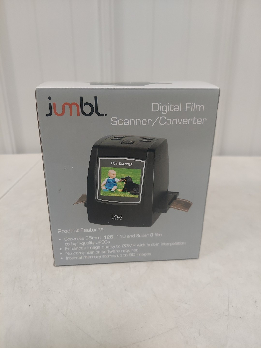 JUMBL Digital Film Scanner/Converter Converts 35mm, 126, 110 & Super 8 To JPG