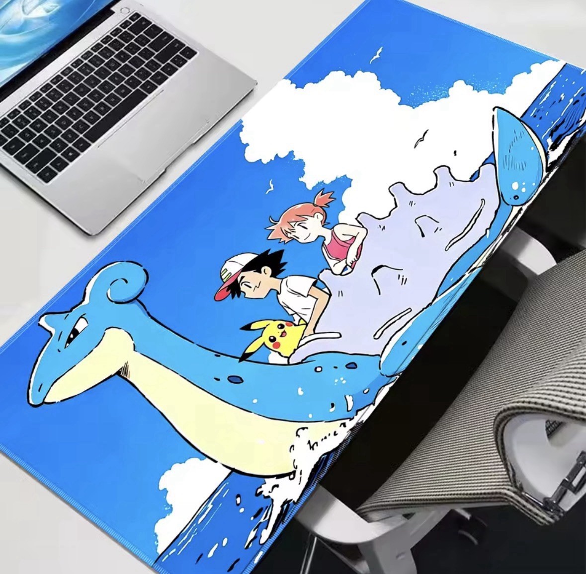Ash & Misty’s Lapras Custom Pokémon TCG Card Ripping Pad Playmat Keyboard Mat