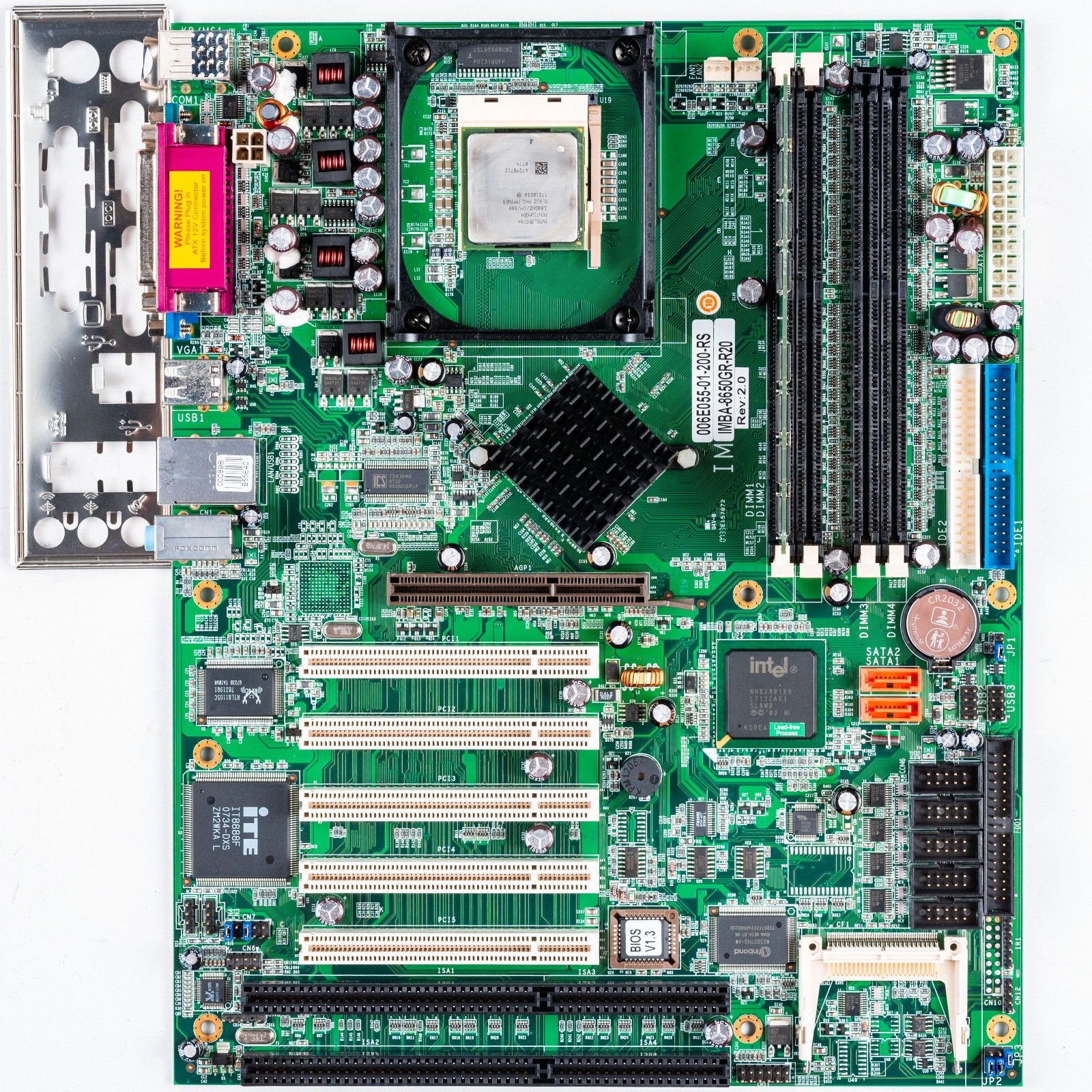 IEI IMBA-8650GR-R20 Socket 478 ATX Motherboard AGP Dual ISA CF Industrial