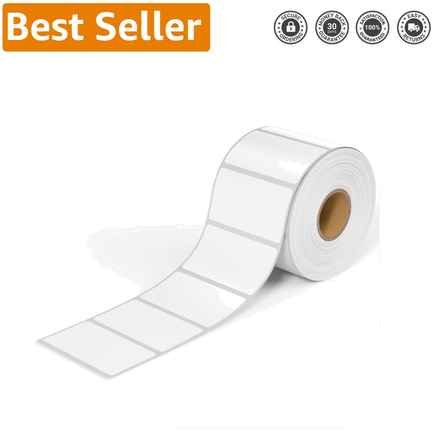 2x1 Direct Thermal Labels - Easy Tear, Fade-Resistant, Rollo & Zebra Compatible